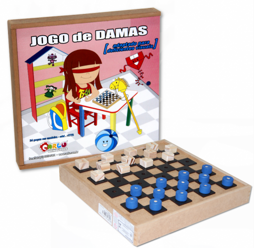 BRAILLE - JOGO DE DAMA ADAPTADO