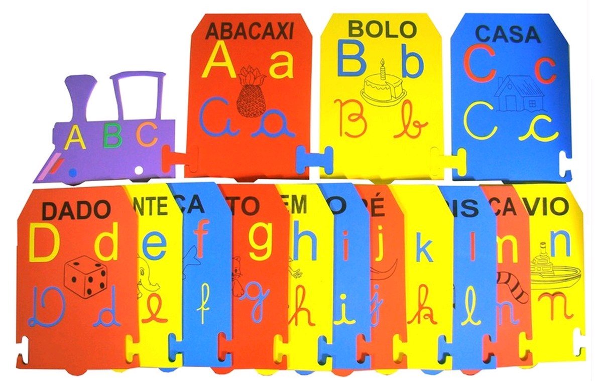 ALFABETO ILUSTRADO DE PAREDE