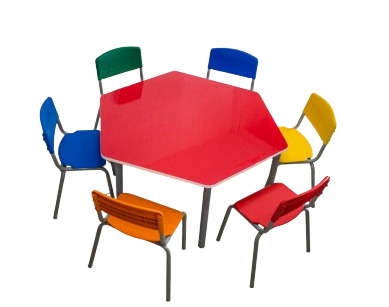 MESA SEXTAVADA INFANTIL