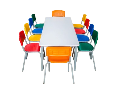 MESA DE 10 LUGARES PLUS INFANTIL