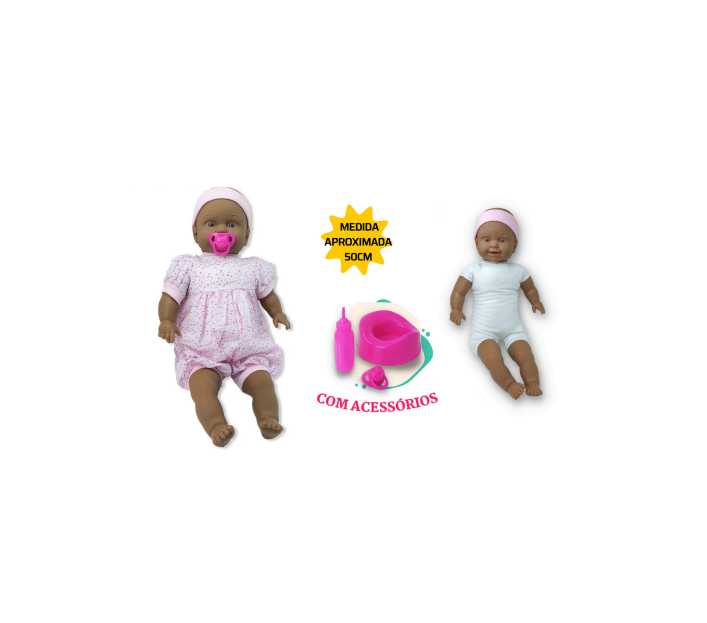 BONECA BEBÊ NEGRA