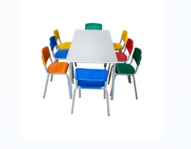 MESA 08 LUGARES PLUS INFANTIL