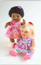 BONECA MENINA BRANCA SEM GENITÁLIA