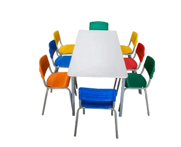 MESA DE 08 LUGARES PLUS INFANTIL