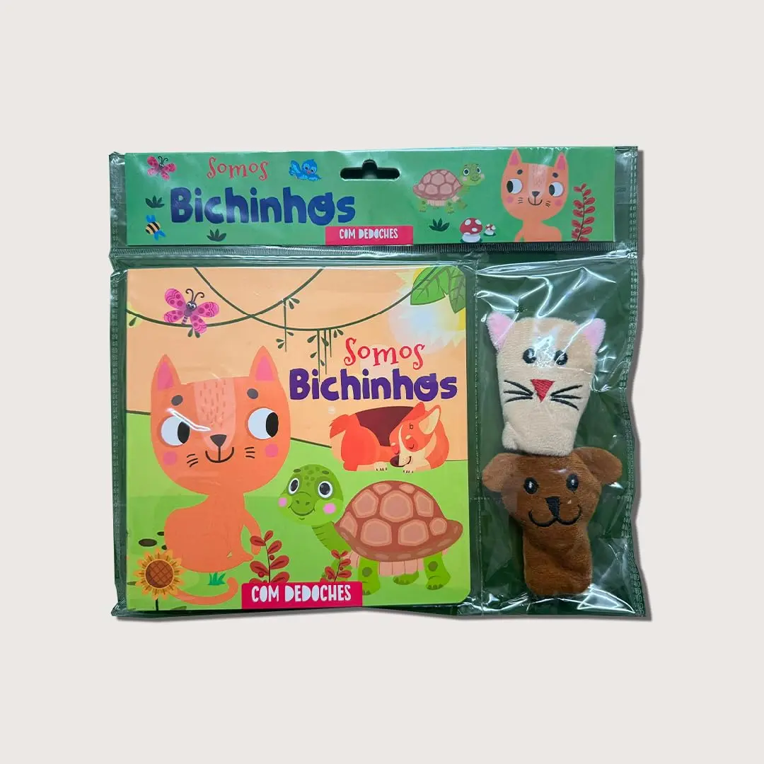 Livro Infantil Com Dedoches - Somos Bichinhos