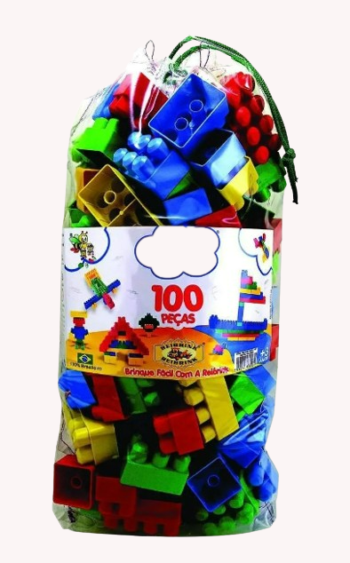 BLOCOS CRIATIVOS 100 PEÇAS