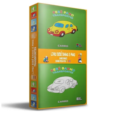 KIT BEBÊ BANHO E PANO: CARRO