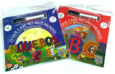 COMBO 2 LIVROS  - O que Cabe no Meu Mundo Atividades - NÚMEROS + ABC - Com Atividade em Libras - 2ª Edição