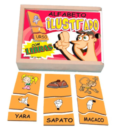 ALFABETO ILUSTRADO COM LIBRAS