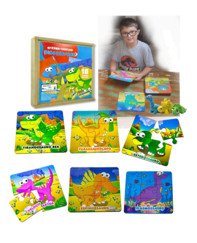 QUEBRA CABEÇA DINOSSAUROS