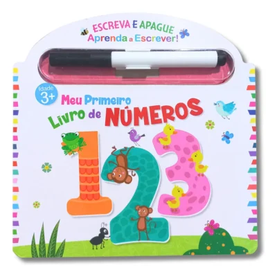 Livro Infantil Pedagógico Escreva E Apague Meu Primeiro Livro De Números